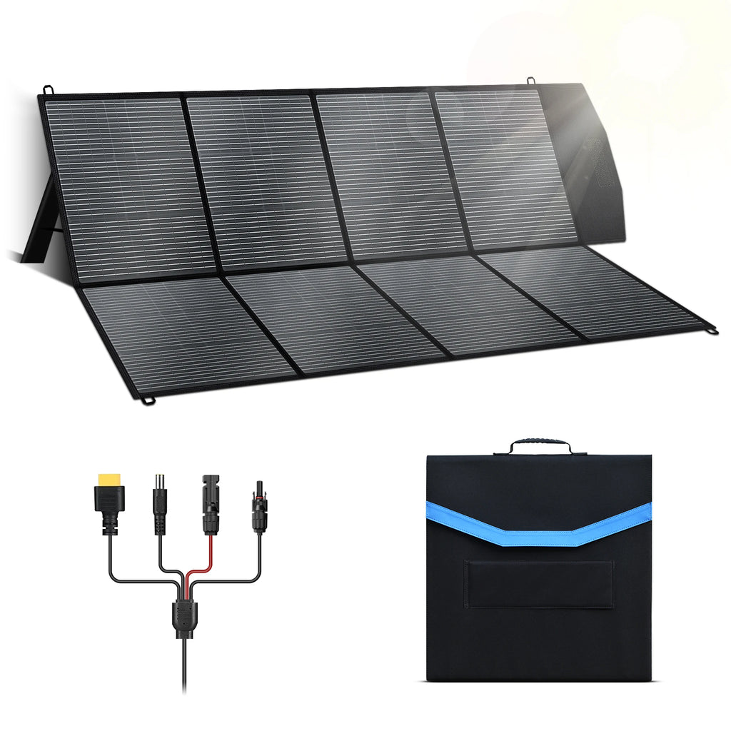 CTOLITY SP400 400Watt Foldable Solar Panel 40V Camping Solar Generator for Power Station Off Grid Outdoor Activities, SUV, RV