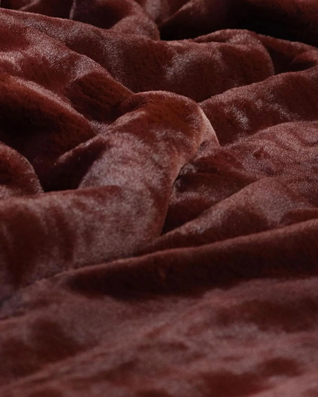 Ultra-Soft Faux Fur Throw Blanket - Thick & Cozy Oversized Design for Lounging or Sharing, Machine Washable, 60" x 50" Burgundy