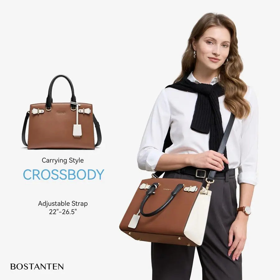 Leather Handbag Designer Satchel Purses Top Handle Shoulder Totes Crossbody Bag