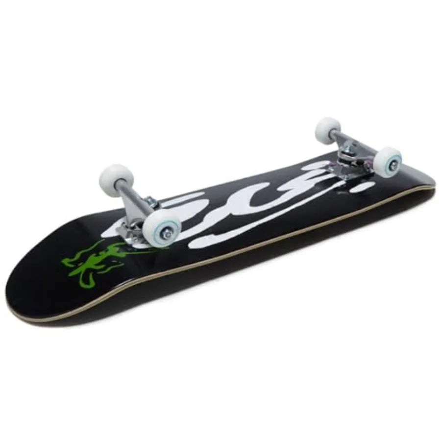 Ink Blot Logo Skateboard Complete - Black - 7.50"