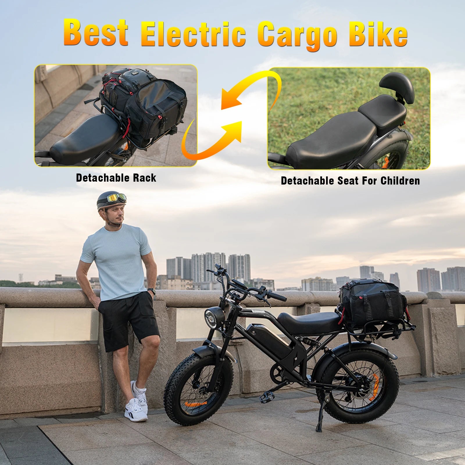 Vynxet Electric Bike Electric Motorcycle 1500W 48V 864Wh Fat Tire Ebike 68+ Miles All-Terrain E-Bike
