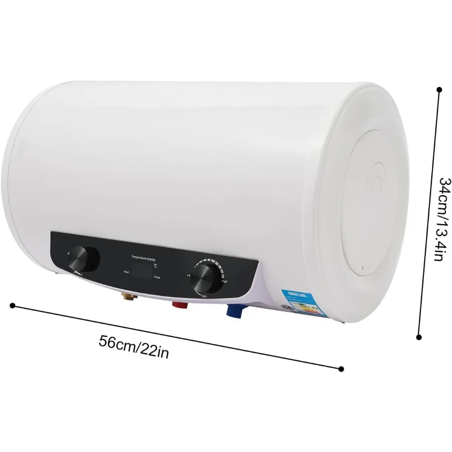 Electric Tank Hot Water Heater 110V 1500W 25-75 IPX4 Wall Mounted Quick Heating Tap Shower Water Heater Warmer with Faucet and