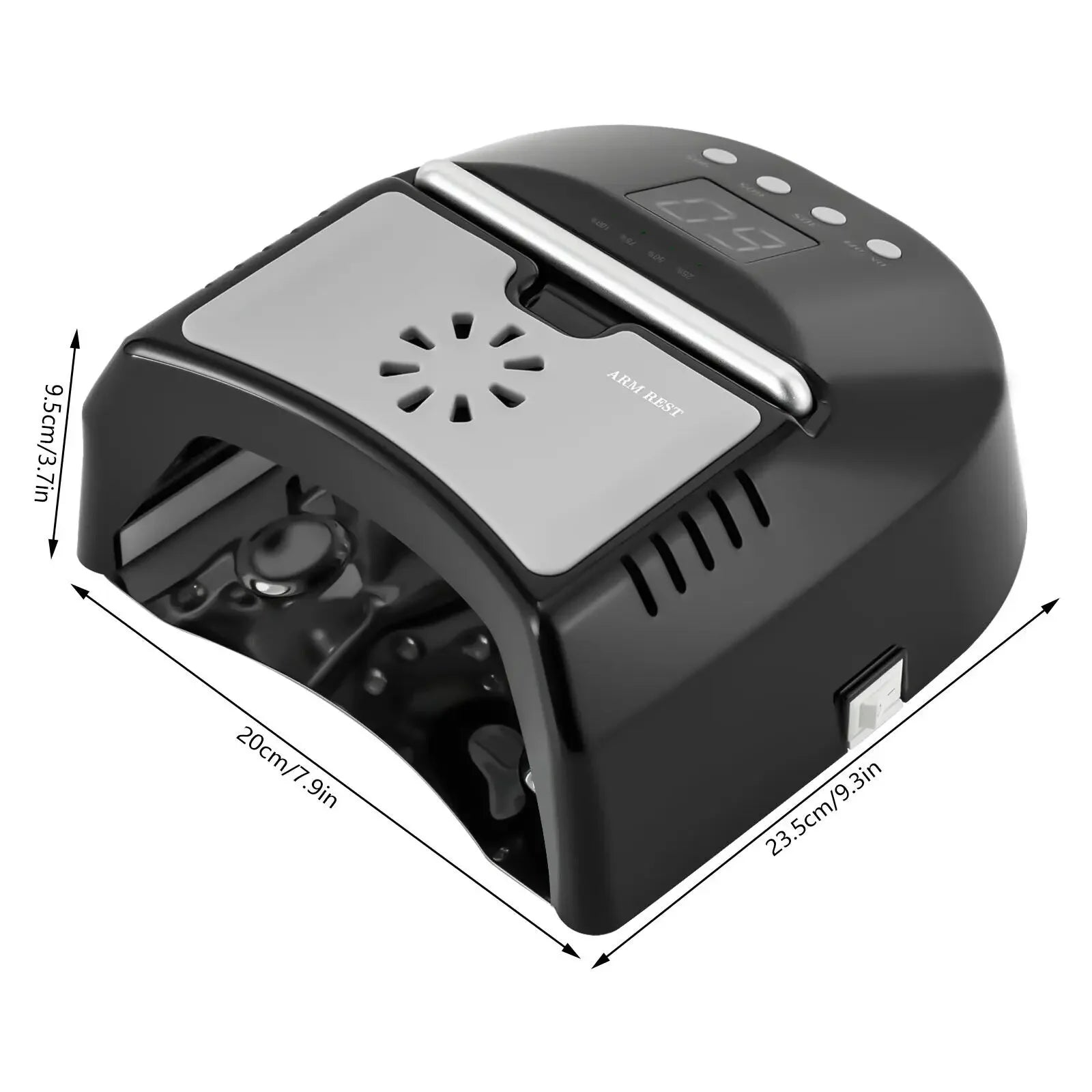 Upgraded 72W Cordless UV LED Nail Lamp with Rechargeable Battery &  Fan - Professional Gel Nail Dryer for Salon & Home