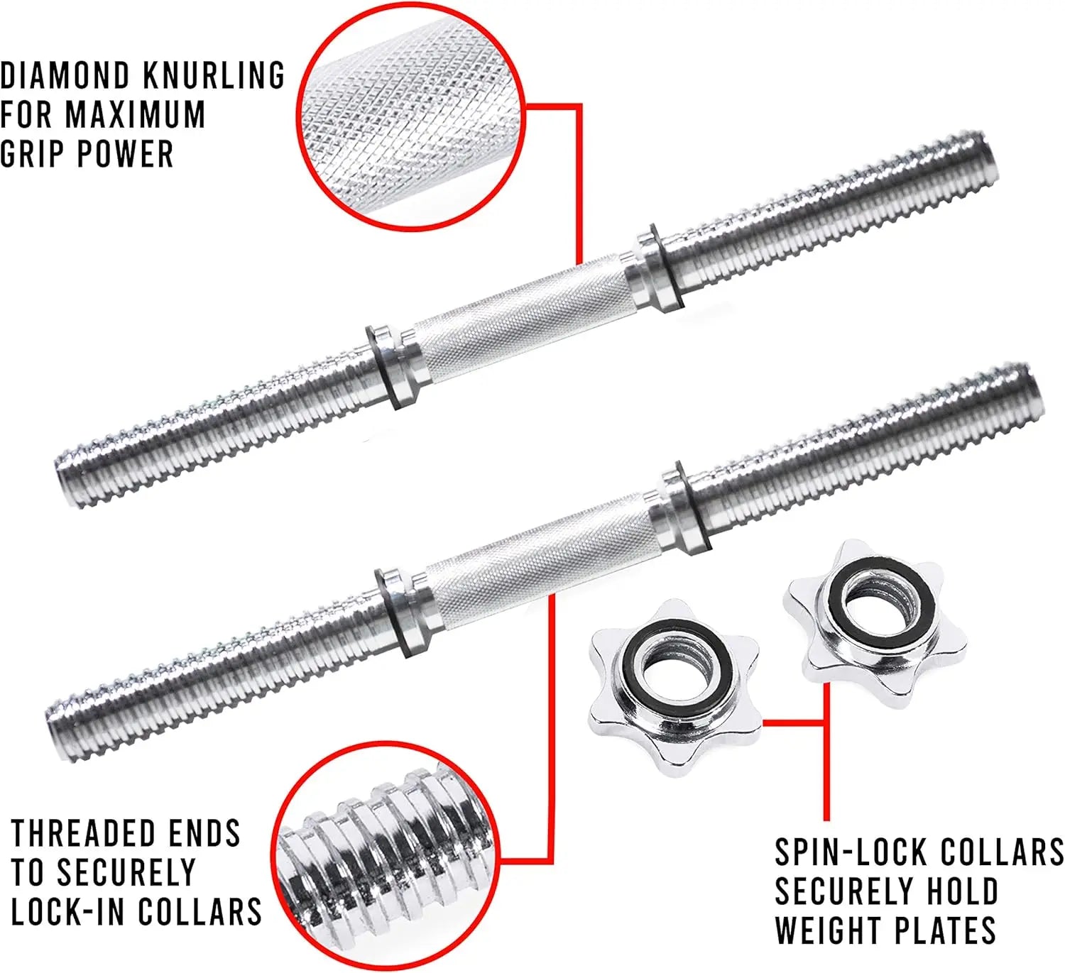 Adjustable Dumbbell Weight Set Multiple Options