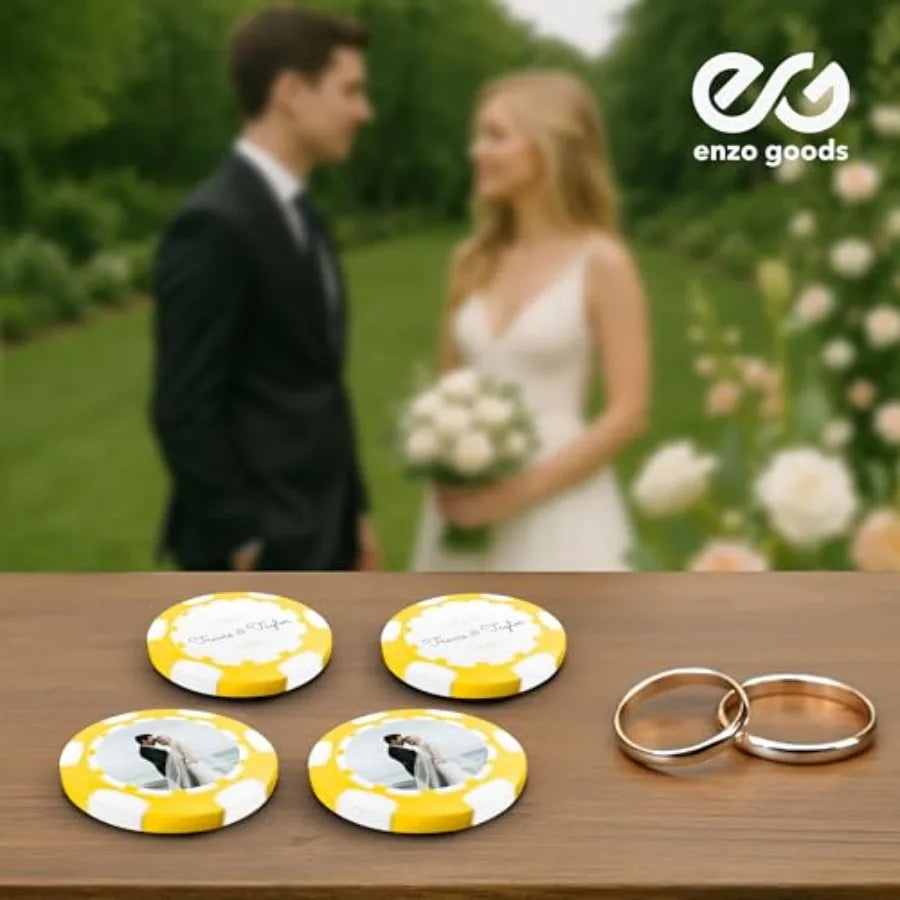 Custom Poker Chips 50 100 200 or 500 Piece Sets Personalized Poker Chips with Logo Durable Composite Material Premium Black and