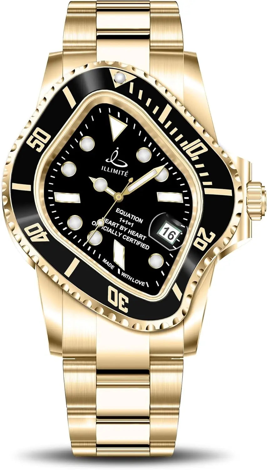 Automatic Self-Winding Mechanical Watch for Men and Women, Waterproof Stainless Steel Surrealist Design