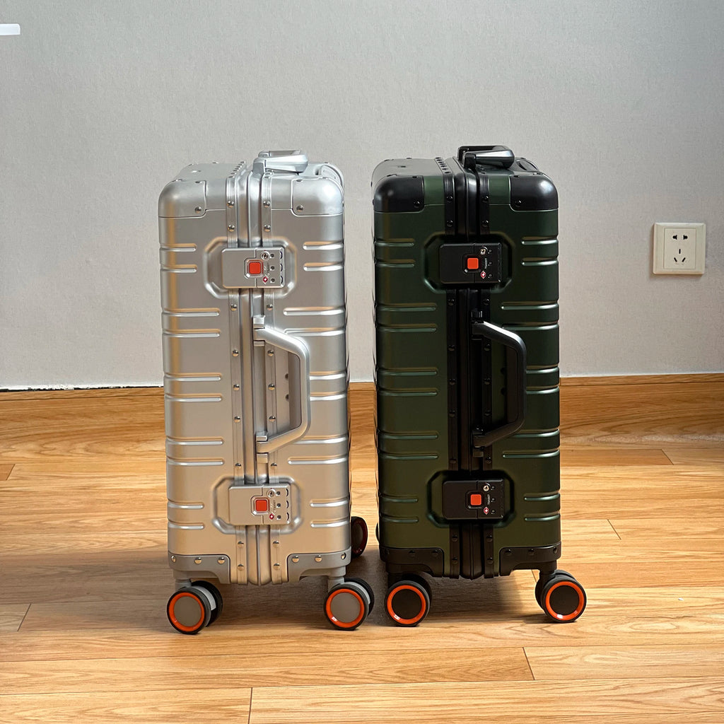 All Aluminum Travel Suitcase Airline Approved Rolling Luggage  Suitcase Luggage Hard Shell Carry On Luggage with Spinner Wheels