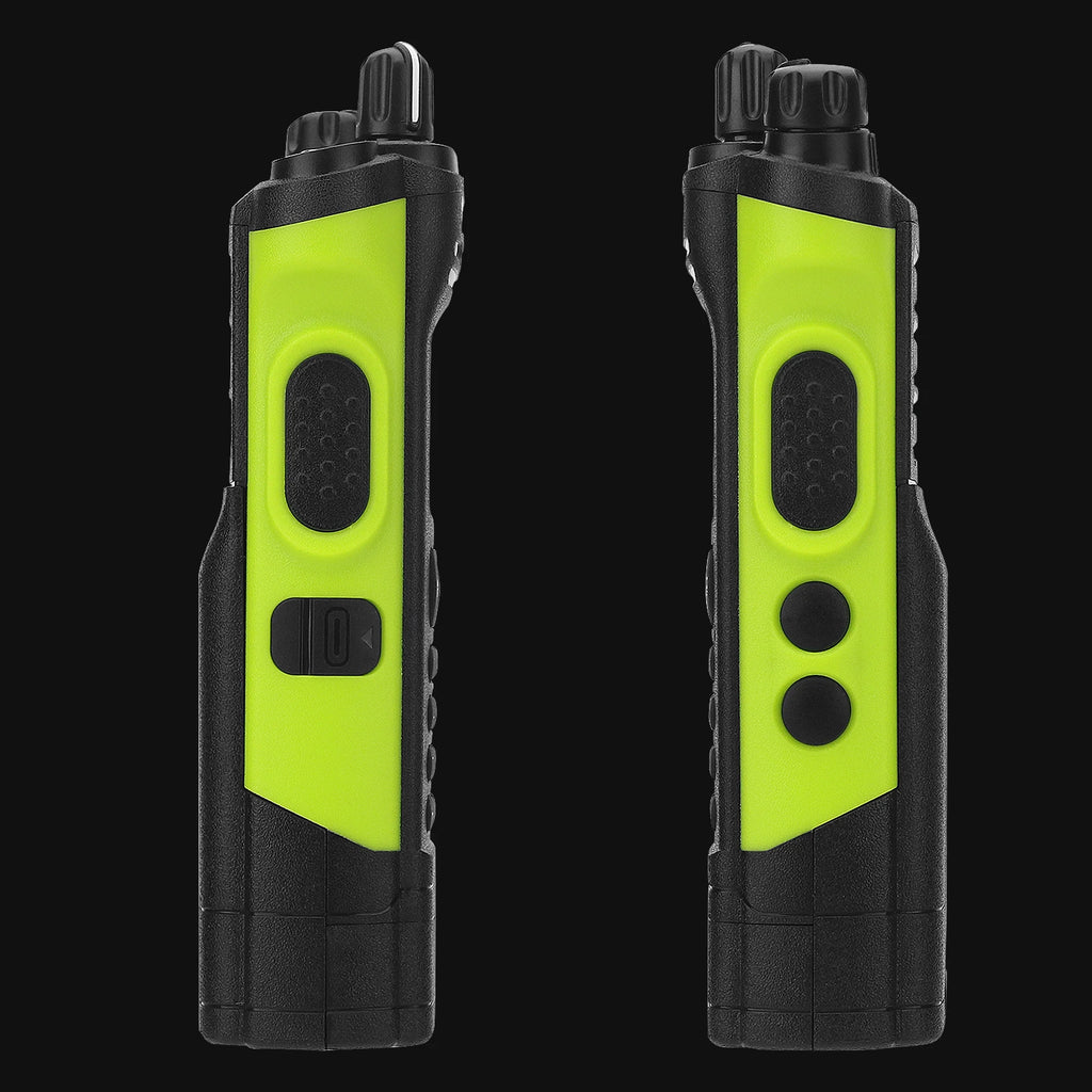 HAMGEEK APX-8000 Green 12W 128CH VHF UHF Walkie Talkie Dual Band Radio Dual PTT and Duplex