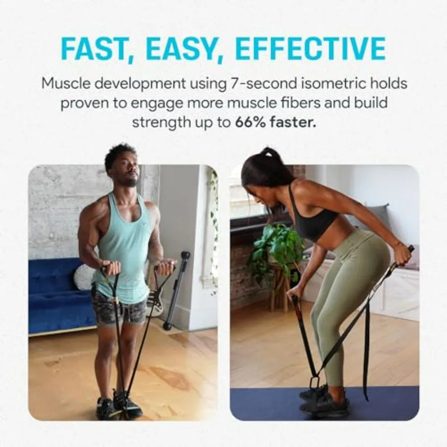 ISO-FLO Isometric Exercise Equipment - Suspension Trainer Straps & Resistance Bands for Calisthenics, Pilates and Strength Train