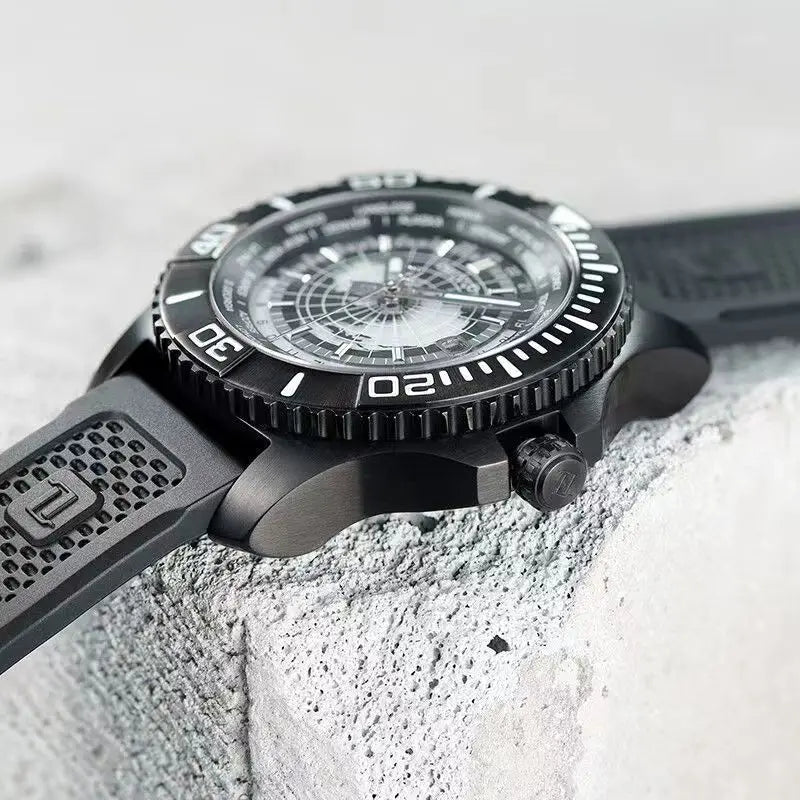 OBLVLO men's watch with luminous double-sided openwork automatic mechanical strong movement, a novel mechanical watch for men