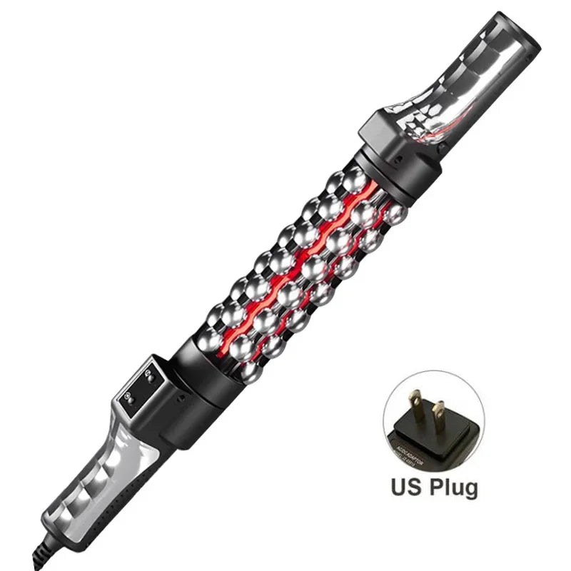 Heated Massage Rollor with Red Light Electric Rotating Body Massager For Weight Loss Muscle Relaxation Anti Cellulite Home Use