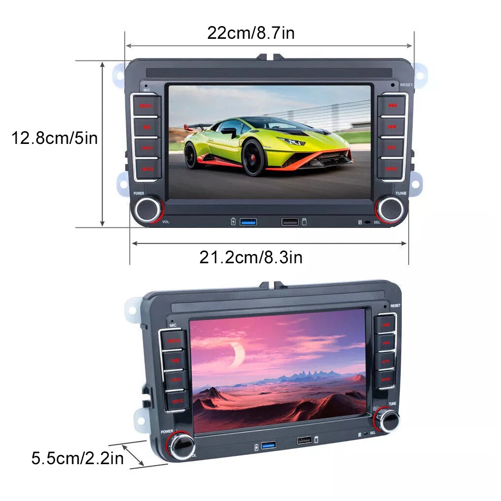 HD Car Radio With CANBUS Dash Cam Function WI-FI And Steering Wheel Learning CANBUS Included 1+16G