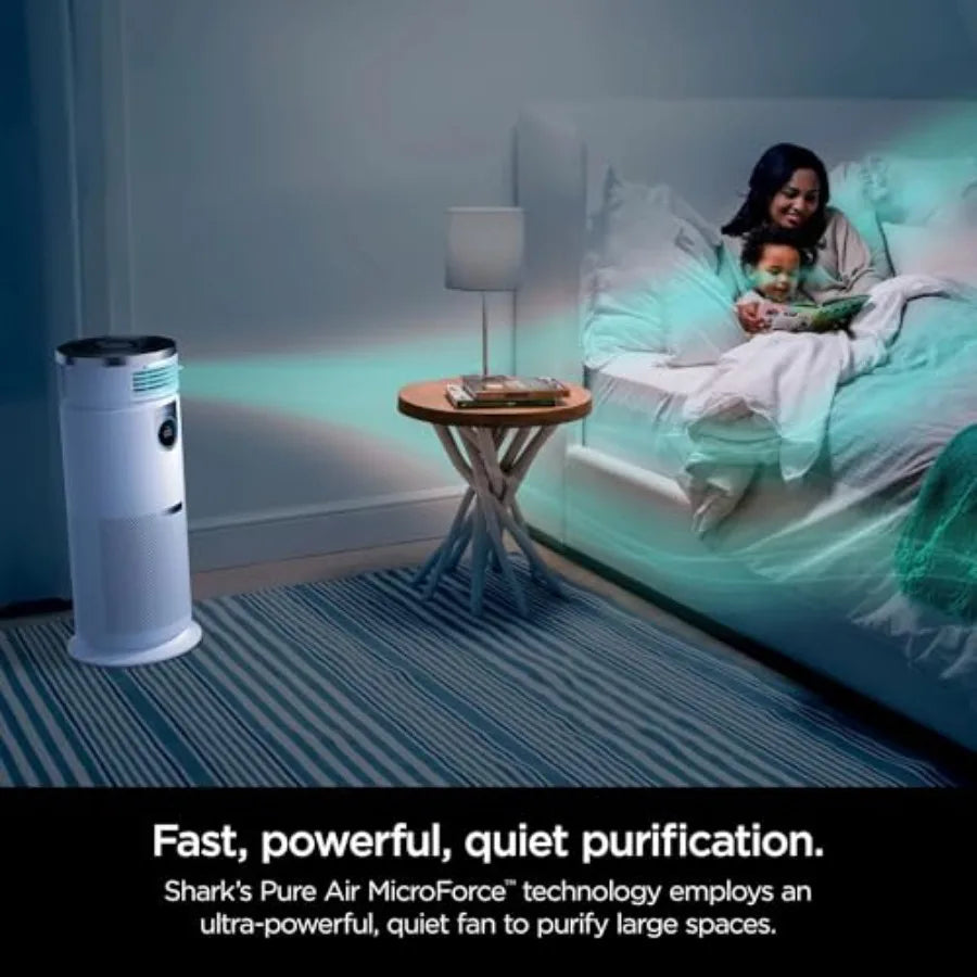 HC502 3-in-1 Clean Sense Air Purifier MAX Heater Fan with HEPA Filter for Large Rooms up to 1000 Sq Ft Ideal for Kitchens and I