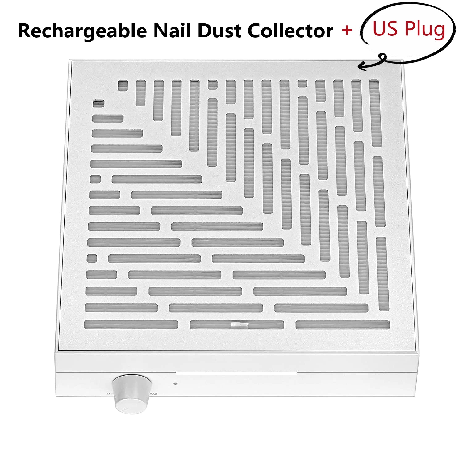 Makartt Rechargeable Nail Dust Collector Machine Ultra Thin Cordless Nail Vacuum Dust Collector for Acrylic Nails Drill Portable