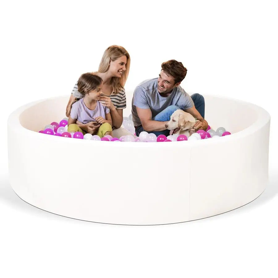 Ball Pit for Kid, Kids Soft Ball Pit,Kiddie Balls PoolIdeal Gift Toys for Children, 47 Inch,OffWhite