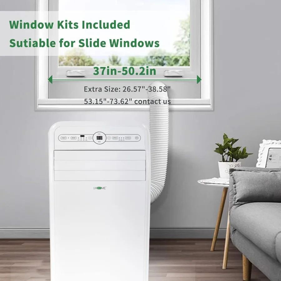 12000 BTU Portable Air Conditioner with Heater for Up to 400 Sq. Ft Dual-Function Cooling and Heating Window Unit with Built-in