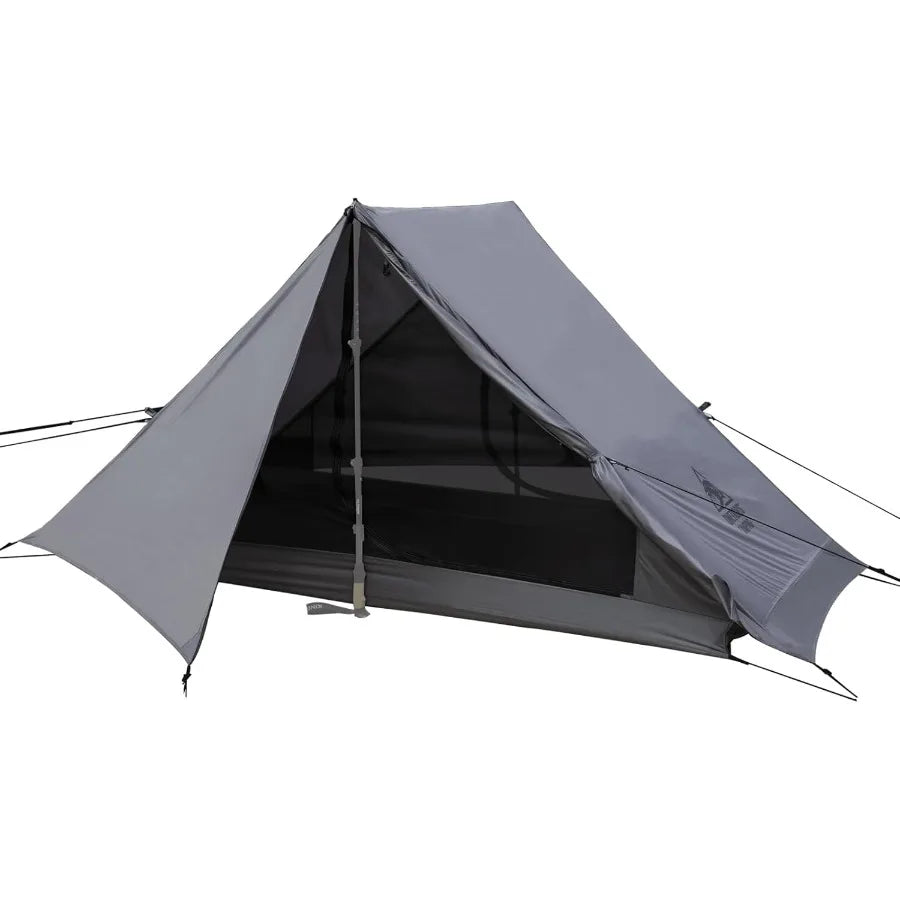 Backpacking Tent Waterproof Windproof 2 Person Tent 20D SILCoated Nylon Single Layer Ultralight 3 Season Tent for Cam
