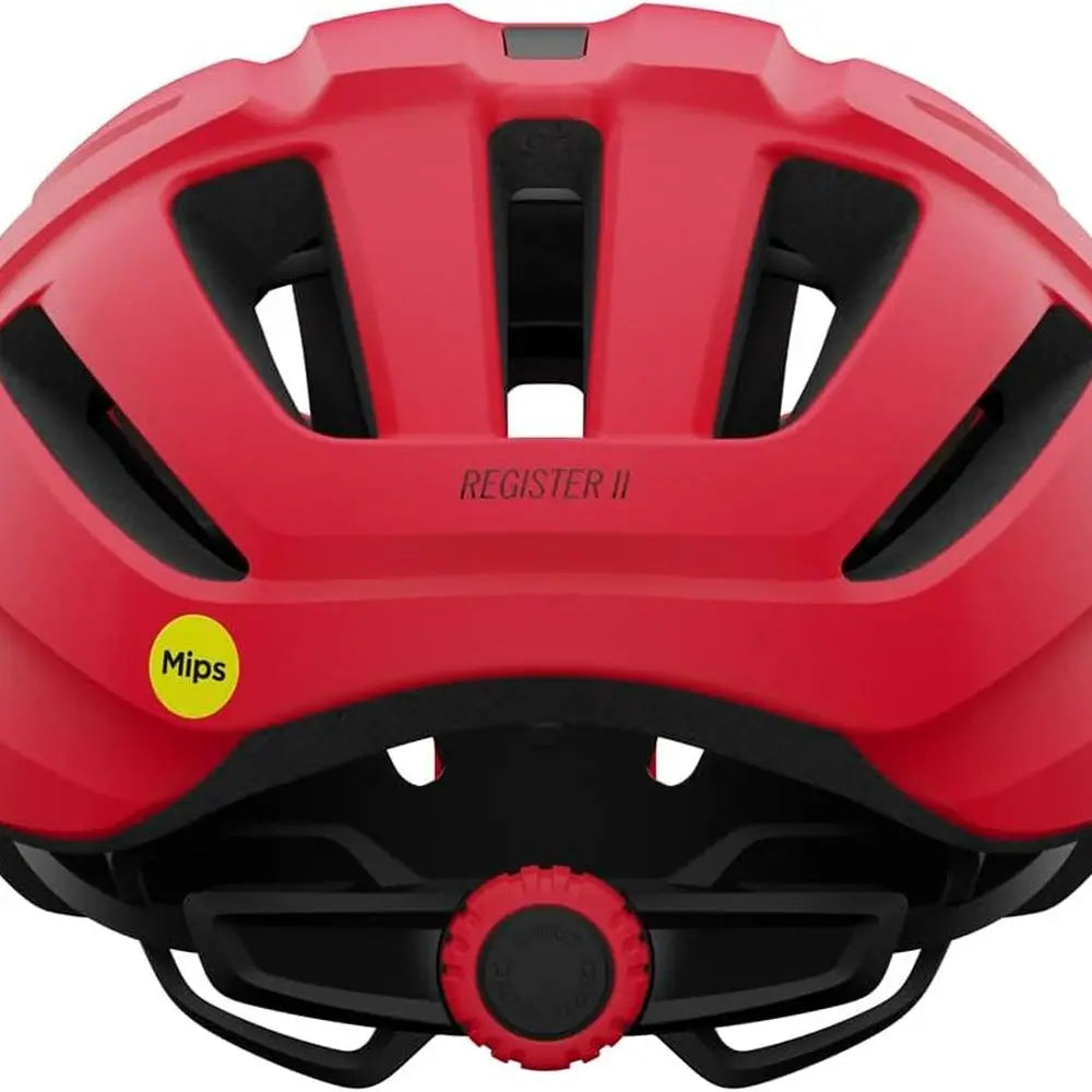 MIPS II Adult Cycling Helmet - Matte Bright Red/White, Size UA (54-61 cm)
