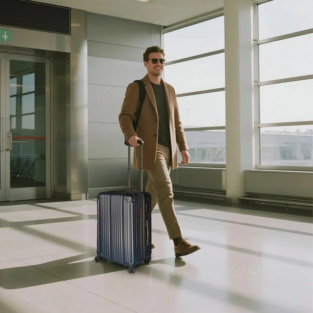 3-Piece Hardshell Luggage Set with Double Spinner Wheels, Expandable ABS+PC Suitcases, TSA Lock for Women Men Family Travel