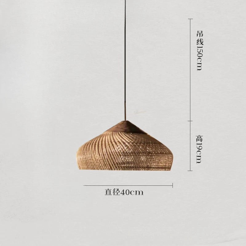 Southeast Asian Vintage Pendant Lights Hight Quality Rattan Lamps Dining Room Restaurant Kitchen Light Fixtures Loft Luminaries