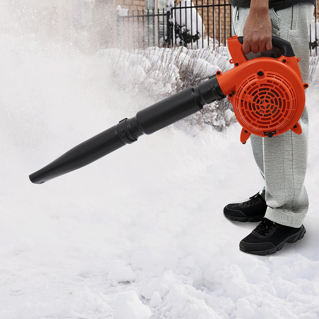 Gas Leaf Blower 25.4CC 2 Stroke Handheld Gas Leaf Blower Grass Lawn Yard Dust Blowing Cleaning Tool with Collection Bag