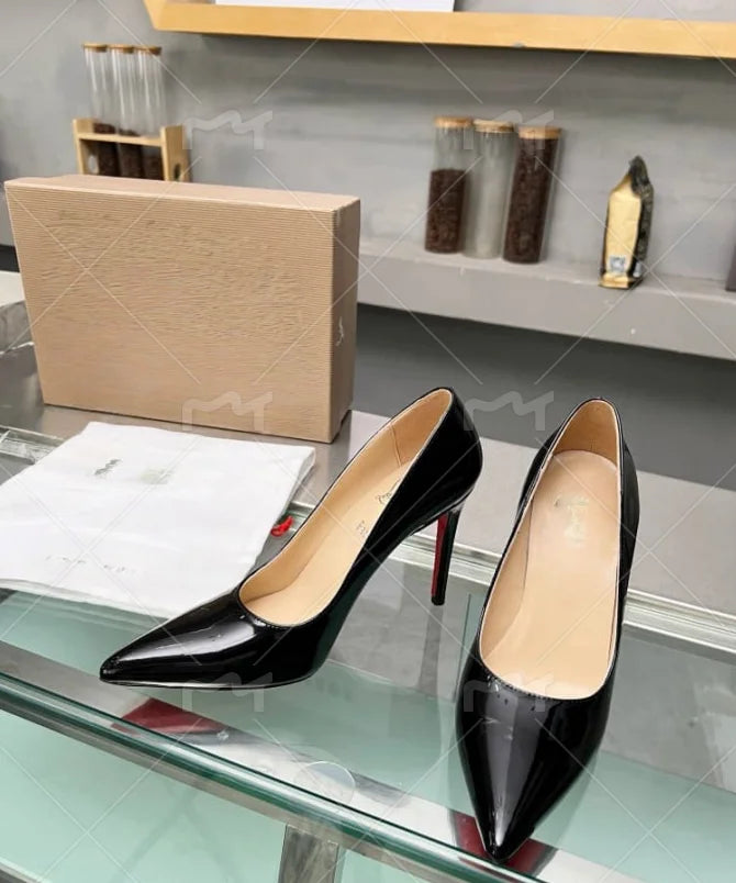 Shoes Pointed High Heels Large Size Pumps New  Low Casual Back  Buckle  Wedding shoes