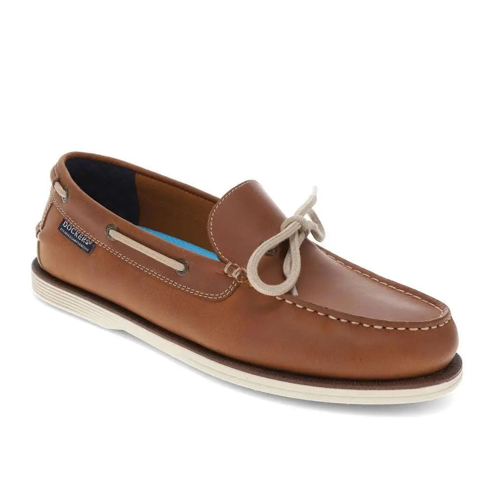 Dockers Men's Darnell Genuine Leather Slip-On Boat Shoes Casual Footwear for All Occasions