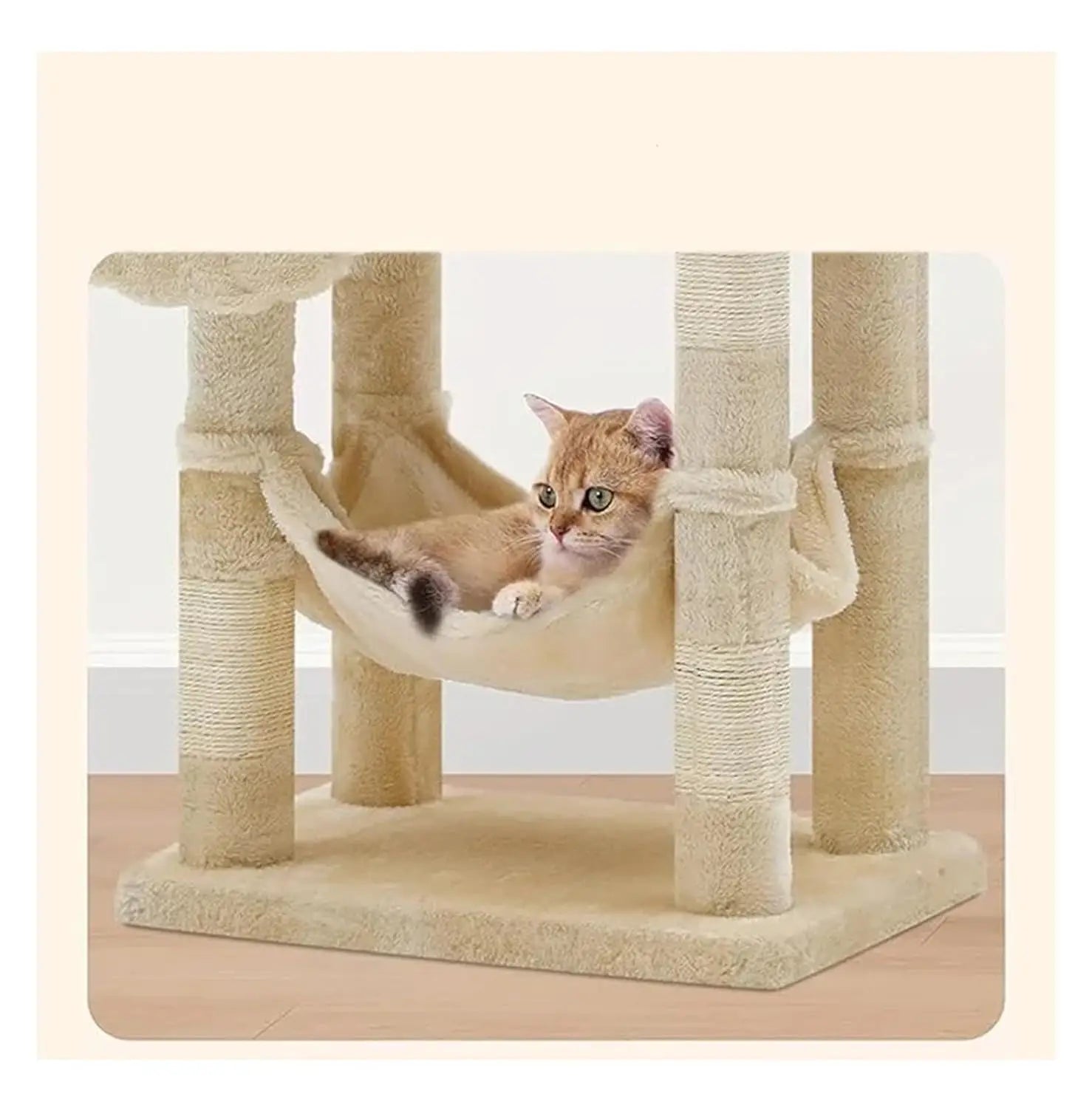 cat Tower, Cat Climbing Frame Nest with Integrated Shelf Vertical Tree Toy Jumping Platform for Cats ，pet Supplies, Customized