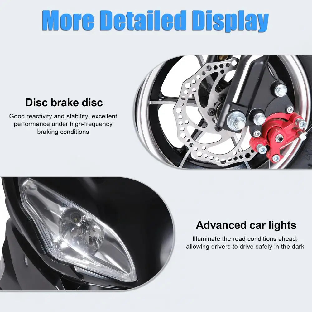 8 Inch Wheels Mini Motorcycle 49cc 4-Stroke Pocket Rocket Motorcycle Gas Pocket Motorbike with Front Rear Disc Brakes