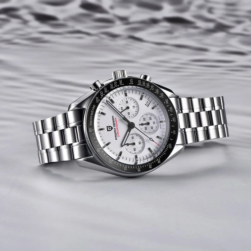 PAGANI DESIGN V5 PD1701 Moon Watches Luxury Quartz Watch For Men Sport Speed Chronograph AR Sapphire glass 100M Waterproof 2025