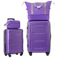 4 Piece Luggage Set with Bags Expanable Spinner Wheels ABS Lightweight Suitcase with TSA Lock 20inch+28inch