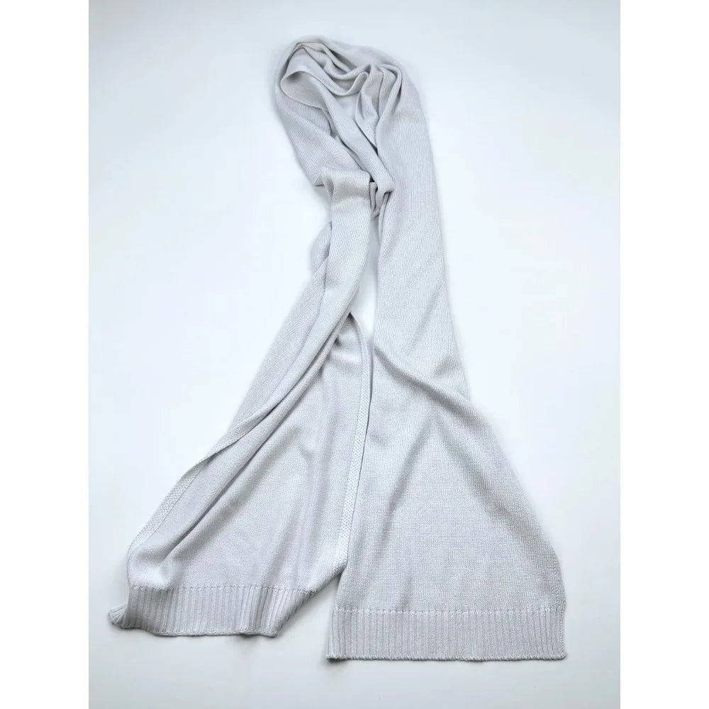 Luxury Women's Silk and Cashmere Blend Knit Scarf - 85% Silk, 15% Cashmere, 12 Width, 78.7 Length, 2 Ply, Soft and Warm Accessor