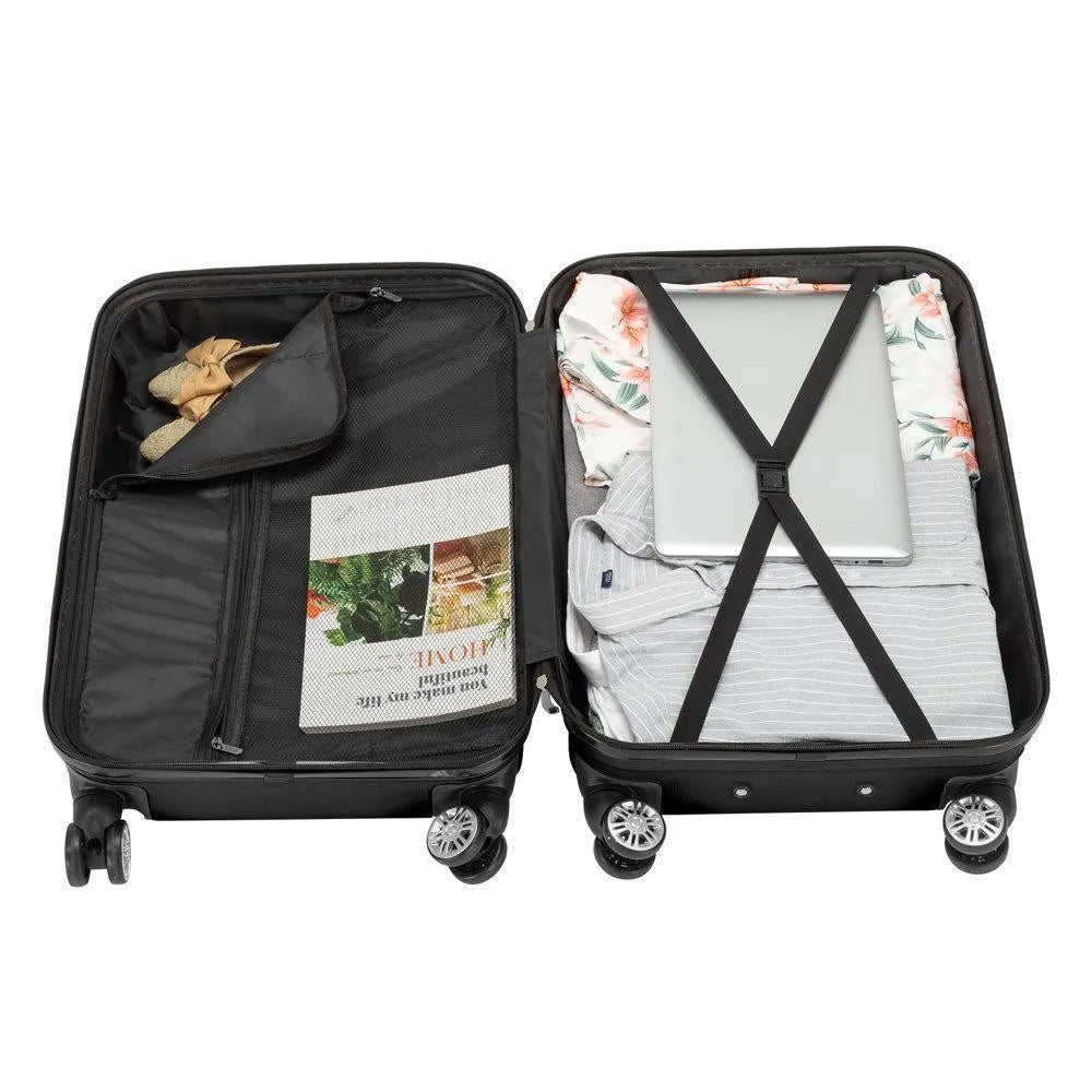 4 Piece Suitcase Luggage Set Hardside Suitcases with Wheels ABS TSA Lock