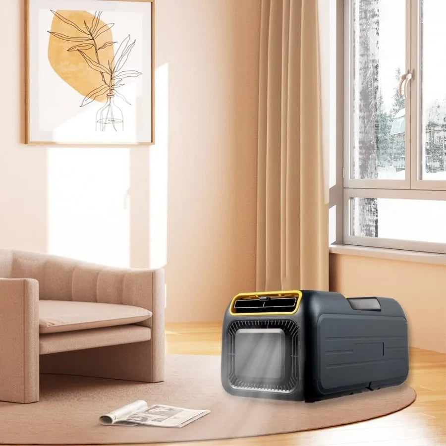 4500BTU Portable Air Conditioner 5in1 Cooling Unit with Installation Kit for Camping Tent Truck RV Van and Home Use Low Power C