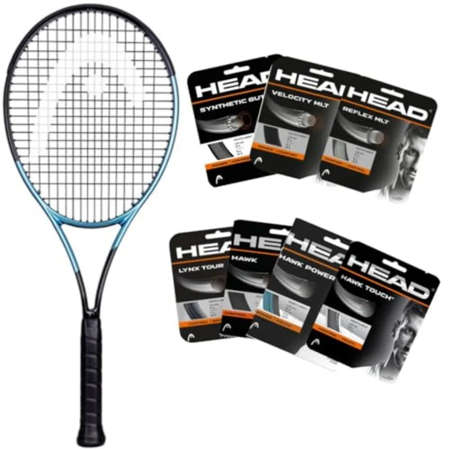 Head Auxetic 2.0 Gravity MP L Tennis Racquet Custom Stringing with Your Choice of String in Various Colors and Materials for En