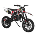 49cc 2-Stroke Kids Dirt Bike Gas Power Motocross Off Road Mini Motorcycle Pocket Motorbike Front Rear Disc Brakes Pull Start