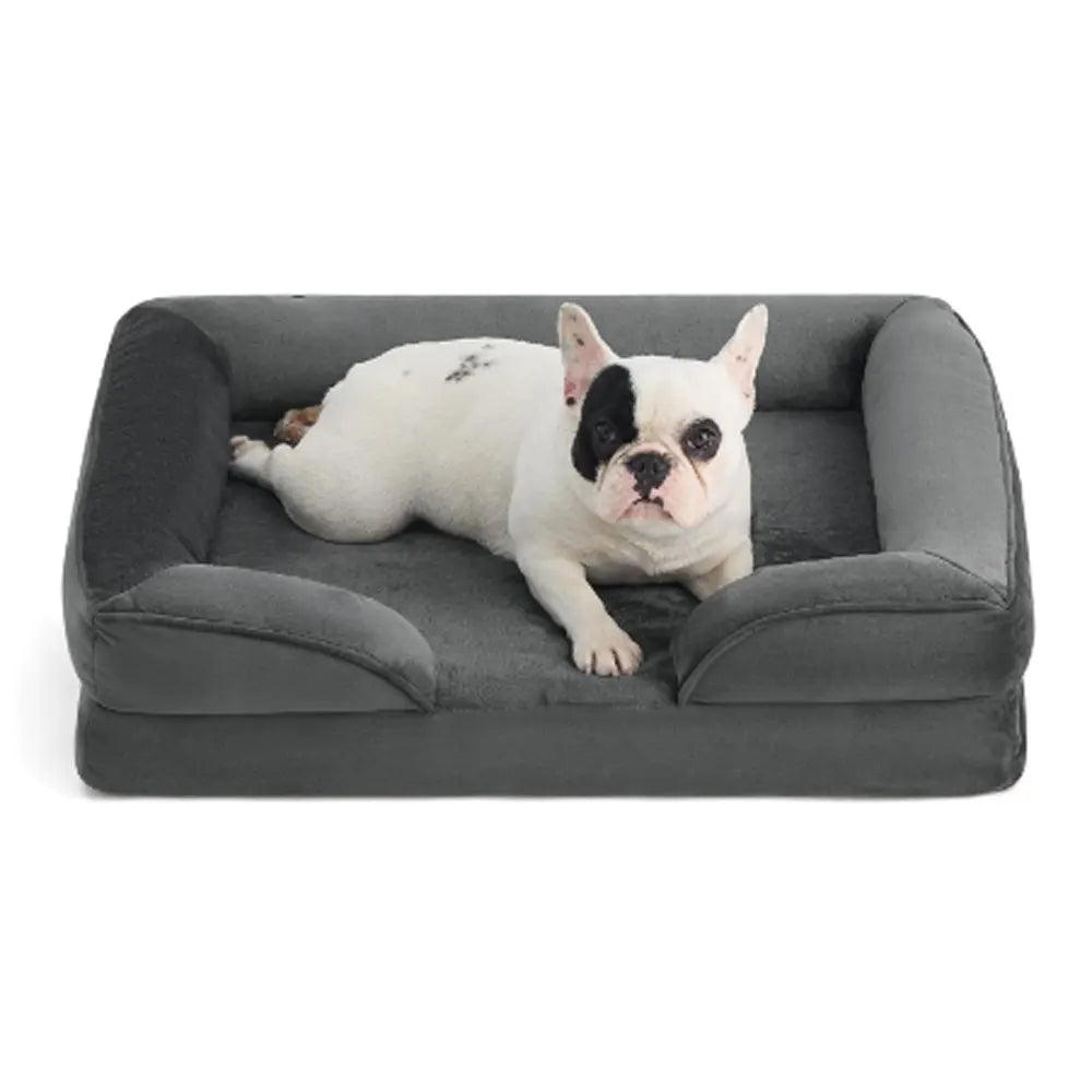 Soft and Comfortable Pet Sofa Dog Bed, Warm Plush Cat and Dog Nest for Winter, Washable Polyester Fiber Filling, Durable Indoor Pet Sofa, Suitable for All Seasons, for Medium to Large Dogs