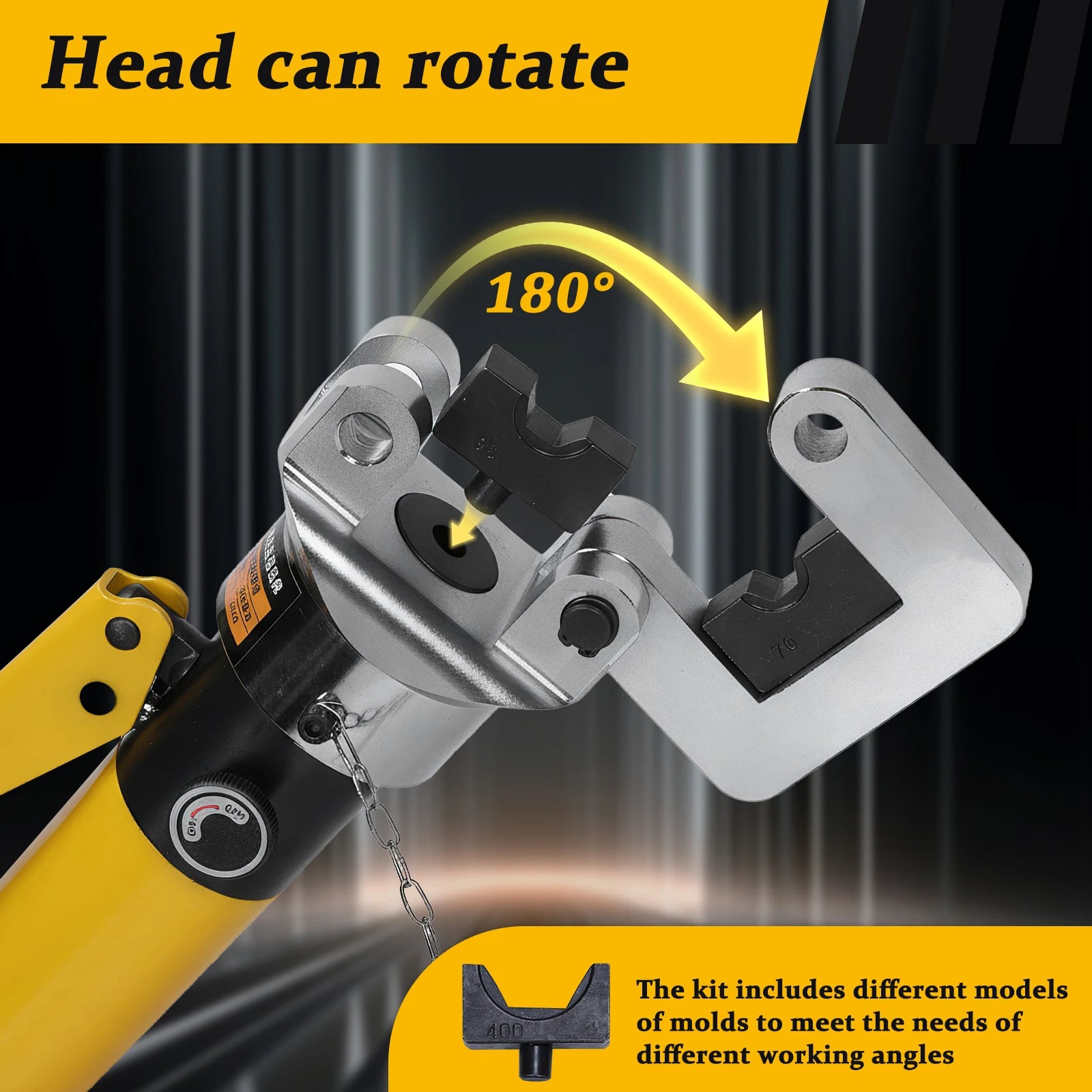 Convenient Cable Crimping Pliers with Toolbox Hand Operated Hydraulic Tool Thicken for Repair/Industrial/Electrical