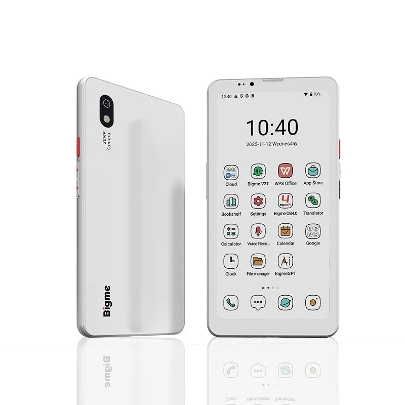 Bigme HiBreak Pro Color Display, 6.13'' E-ink E-Book Reader, Android 14, 8GB+256GB, 5MP/20MP Camera, Eye-Friendly E-Paper Reader