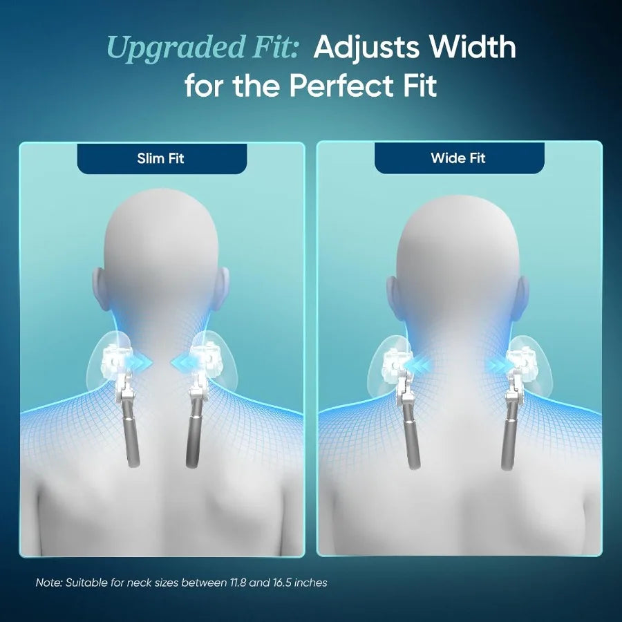 Cordless Neck Massager for Pain Relief Deep Tissue Shiatsu Shoulder Massager with Heat Massage Tools for Back Trapezius Lymphat