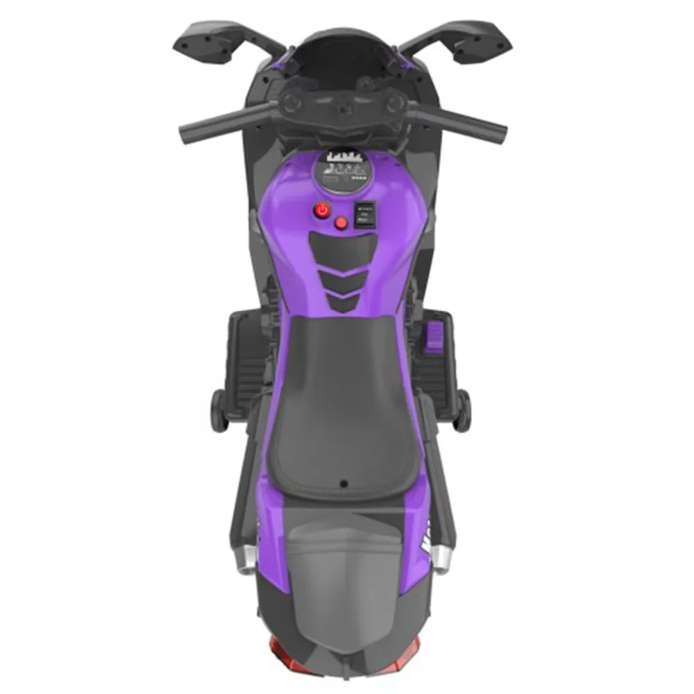 Kids Electric Off-Road Motorcycle - 2-8Y Rechargeable Bike with LED Lights/Music & Simulation Engine Sound Children electric car