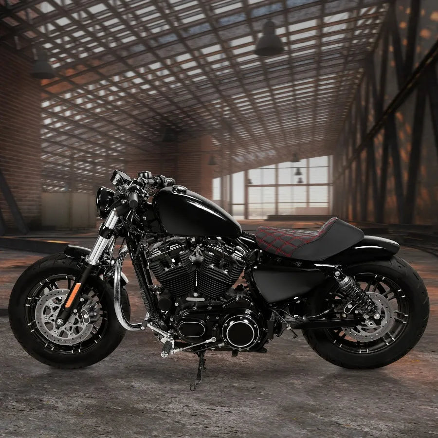 Driver Rider Solo Seat Fit For Harley Sportster 883 1200 Custom 2010-2022