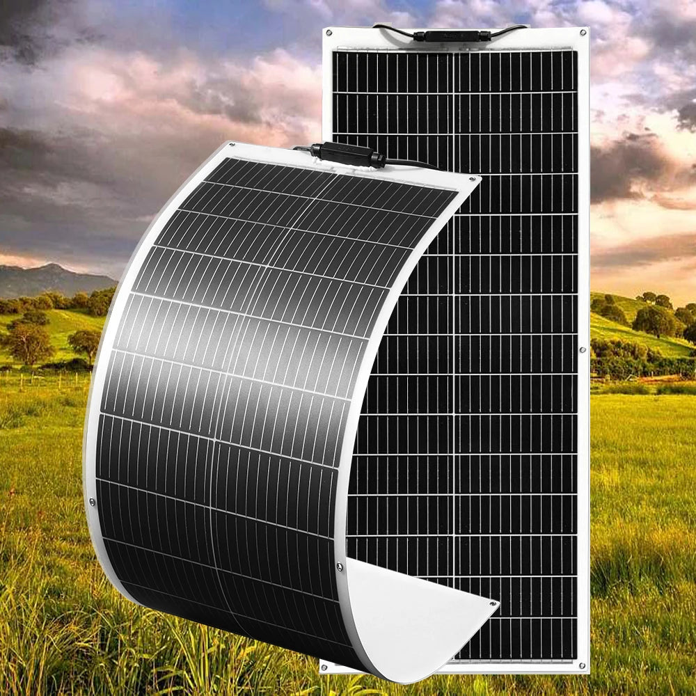 1000W - 100W flexible solar panel solar Power IP68 sealing level, suitable for roofs, motor home, balconies, Yacht Boat etc