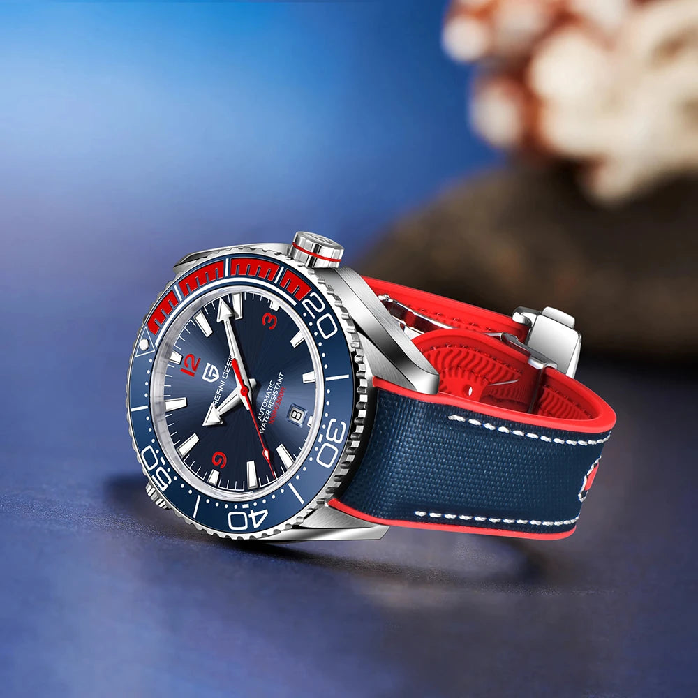 PAGANI DESIGN Sports Rubber Diving Watch Series Luxury Mechanical Automatic Watch Luminous Sapphire Top BrandWatch Reloj hombres