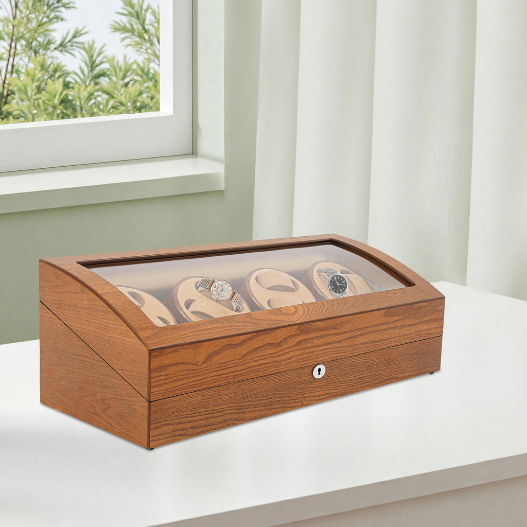 Vintage Watch Winder for Automatic Watches 8+9 Display Box Great Durability Watch Display Case