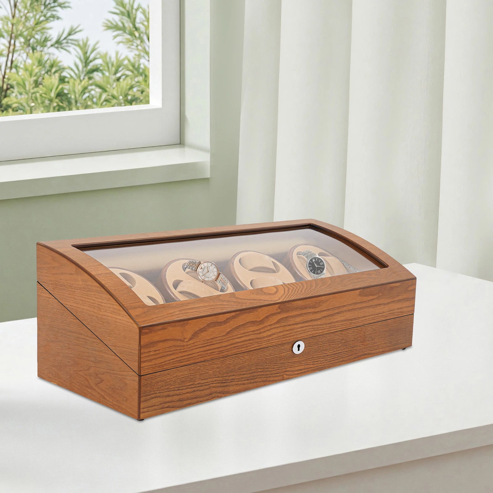 Vintage Watch Winder for Automatic Watches 8+9 Display Box Great Durability Watch Display Case