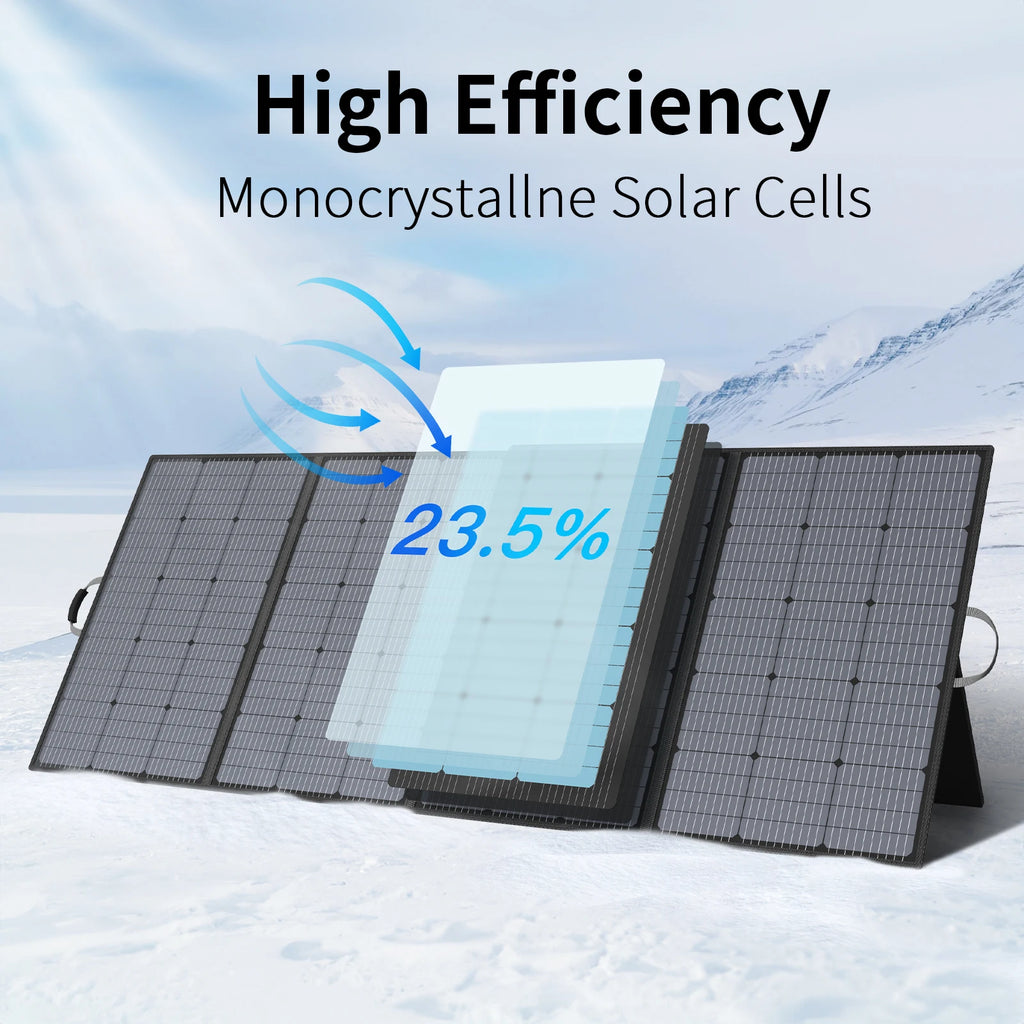 MHPOWOS Foldable Solar Panel, 800W 400W 220W 110W Mobile Solar Charger for Power Supply, Solar Generator, Fishing, Camping, RV