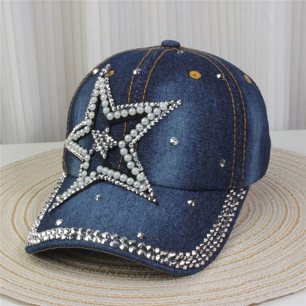 Wholesale Denim Baseball Caps Bling Rhinestone "TAKE ""LOVE" Heart  Snapback Hat A Dozen 12 pieces Mixed order