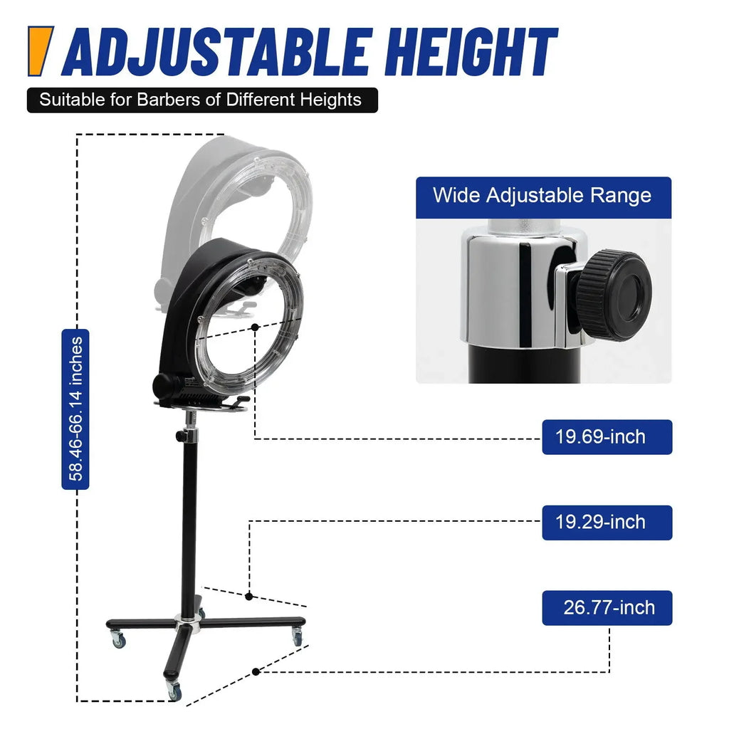 3-in-1 Hair Dryer Roller Ball with Infrared Heating 950W Salon Perming Color Processing Styling Station