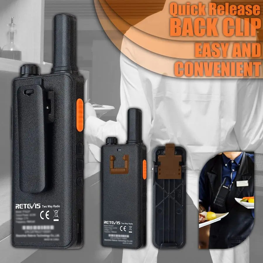 RT22P Walkie Talkies,New Version of RT222.0,Portable FRS TwoWay Radios,Compact,1620mAh Battery,2 Way Radio Walkie Talkie for Com